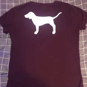 Victoria Secret Pink, Maroon T-Shirt